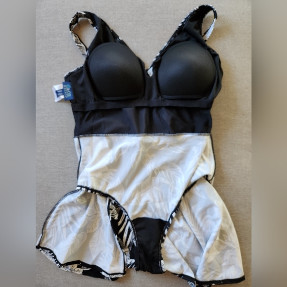 Denim&Co Wrap Front Swim Dress - Picture 7 of 16